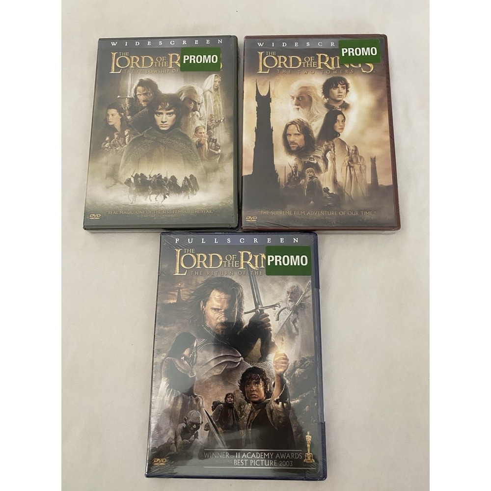 The Lord of the Rings: The Motion Picture Trilogy DVDs PROMO Brand‎ New Sealed